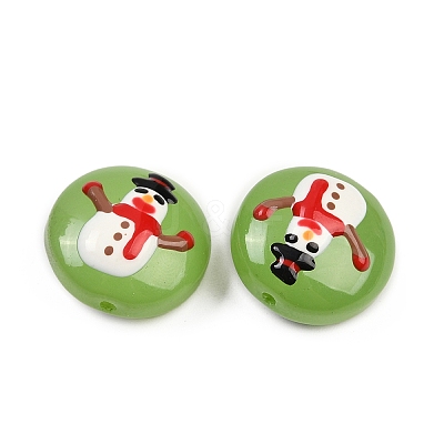 Christmas Handmade Lampwork Enamel Beads LAMP-C020-03H-1
