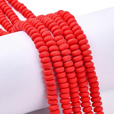 Handmade Polymer Clay Beads Strands X-CLAY-N008-008D-1
