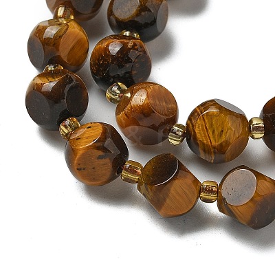 Natural Tiger Eye Beads Strands G-K387-A04-02-1