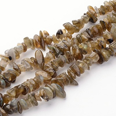 Natural Labradorite Chips Beads Strands LS-F069-1