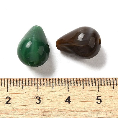 Opaque Acrylic Beads OACR-Z015-04-1