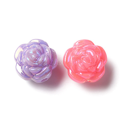 Opaque Acrylic Beads X-MACR-F074-04-1