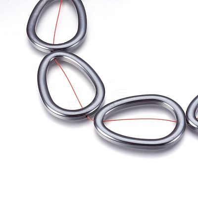 Non-magnetic Synthetic Hematite Bead Strands G-I208-08-A-1