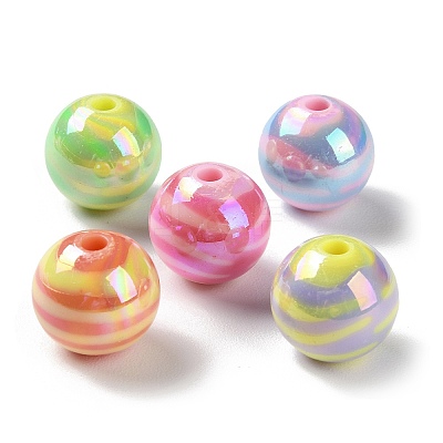 AB Color Plated Acrylic Beads SACR-I005-13A-1