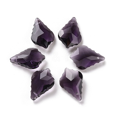 Faceted Glass Pendants GLAA-F068-C24-1