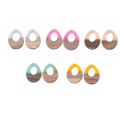 Resin & Wood Pendants RESI-S358-05-M-1