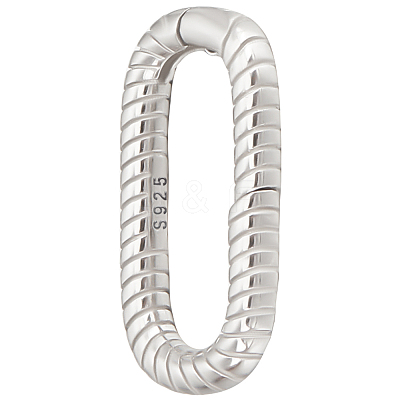 1Pc 925 Sterling Silver Spring Gate Rings STER-BBC0008-04-1