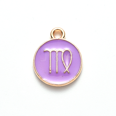 Alloy Enamel Pendants X-ENAM-S124-01B-01B-1