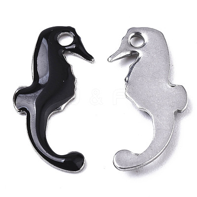 201 Stainless Steel Enamel Charms STAS-N088-17A-1
