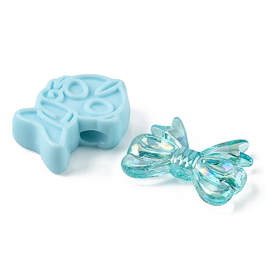 Opaque & Transparent Acrylic Beads MACR-YW0002-01E-1
