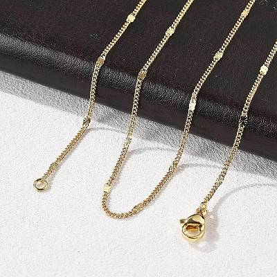 Brass Chain Necklaces MAK-L009-12G-1