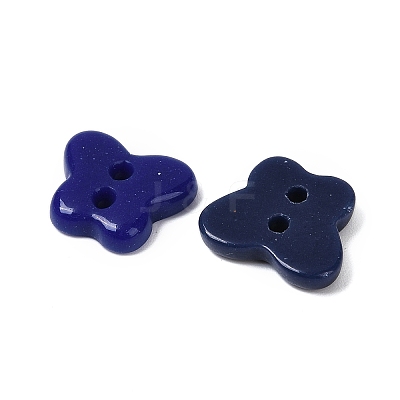 2-Hole Glass Buttons PORC-R010-09-1