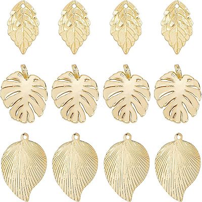 18Pcs 3 Style Brass Pendants KK-CA0001-48G-1