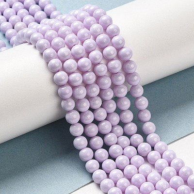 Cubic Zirconia Imitation Pearl Bead Strands ZIRC-P109-03C-03-1