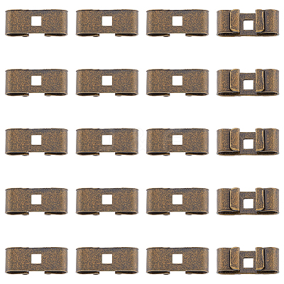 50Pcs Tibetan Style Iron Bolo Tie Slides Clasp Accessories IFIN-FH0001-76-1