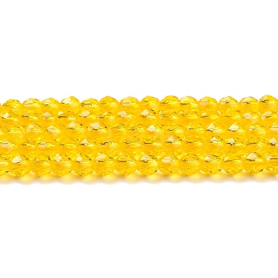 Transparent Glass Beads Strands GLAA-H021-04-06-1