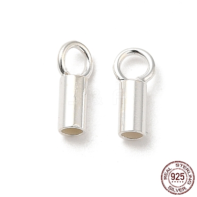 925 Sterling Silver Cord Ends STER-P055-01B-S-1