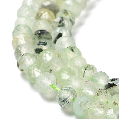 Natural Prehnite Beads Strands G-J400-C05-02-1