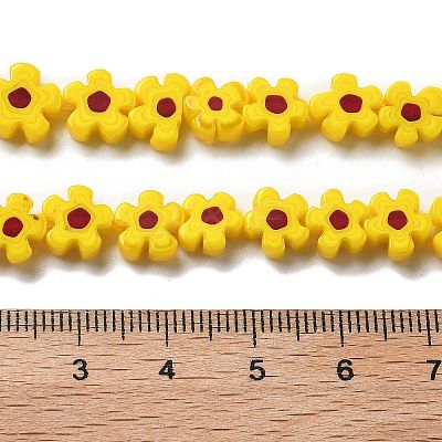 Handmade Millefiori Lampwork Beads Strands LAMP-F035-09L-1