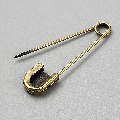 Zinc Alloy Safety Pins JEWB-WH0030-78C-1