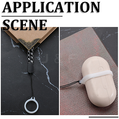 60Pcs 2 Style Silicone Pendant SIL-GF0001-43D-1