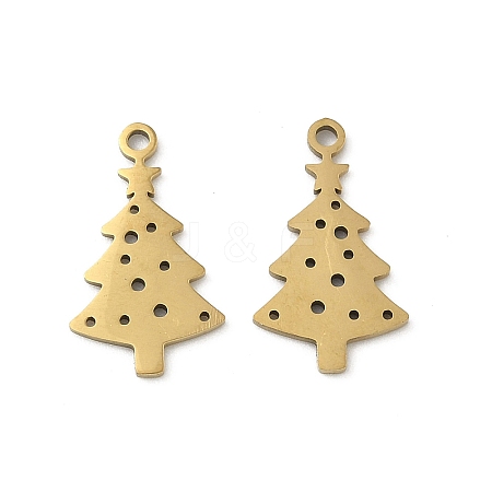 Christmas 201 Stainless Steel Pendants STAS-P428-01A-G-1
