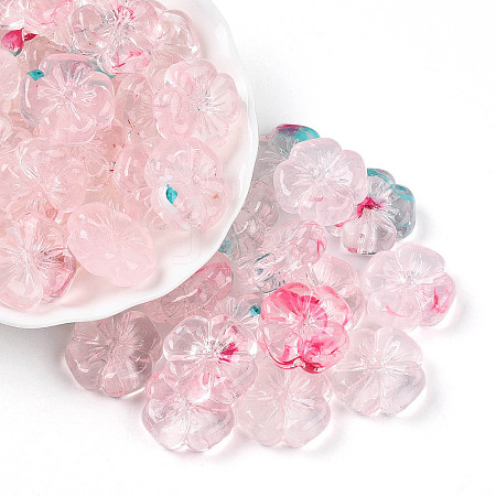 Transparent Acrylic Beads TACR-T028-40C-1