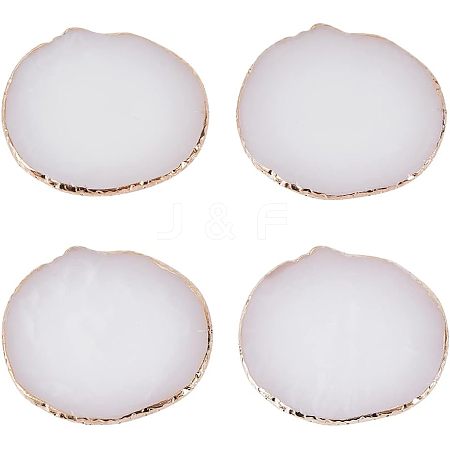 CHGCRAFT Resin Imitation Agate Coasters for Drinks MRMJ-CA0001-33-1