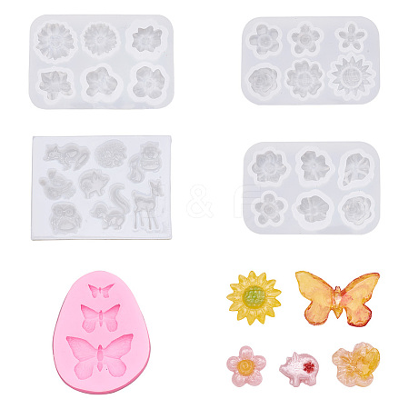  Jewelry 5Pcs 5 Style DIY Silicone Molds DIY-PJ0001-23-1