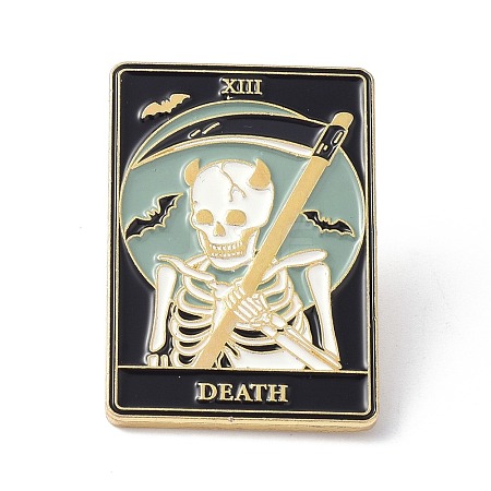 Fashion Tarot Card Enamel Pin JEWB-P008-J02-1