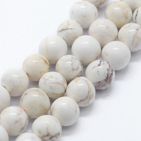 Natural Magnesite Beads Strands X-G-I199-27-12mm-1