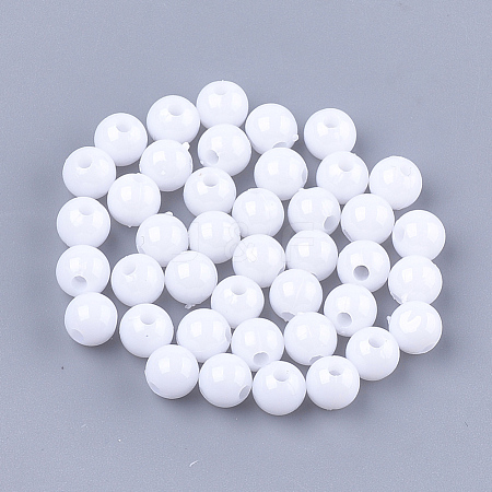 Opaque Plastic Beads KY-T005-6mm-601-1