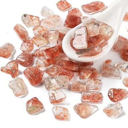 Natural Sunstone Chips Beads X-G-M428-03A-1