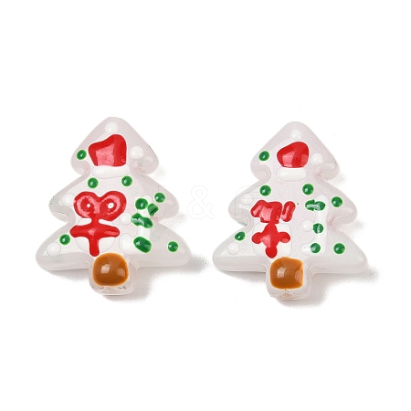 Christmas Theme Handmade Lampwork Beads LAMP-I027-07O-01-1