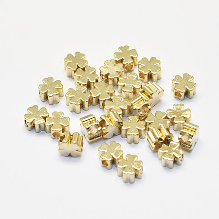 Long-Lasting Plated Brass Beads X-KK-K193-057G-NF-1