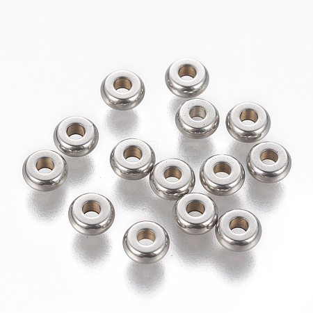 Tarnish Resistant 304 Stainless Steel Spacer Beads STAS-L233-066B-P-1