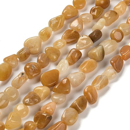 Natural Topaz Jade Beads Strands G-P497-01E-12-1