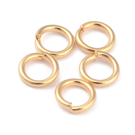 Rack Plating Brass Jump Rings KK-O139-18B-G-1