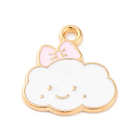 Alloy Enamel Charms ENAM-Q001-07G-01-1