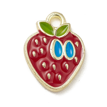 Alloy Enamel Charms PALLOY-M199-06G-1