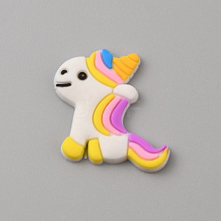 PVC Plastic Cabochons SIL-WH0019-16N-1