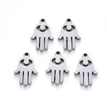 Tarnish Resistant Religion 201 Stainless Steel Charms STAS-N092-29-1