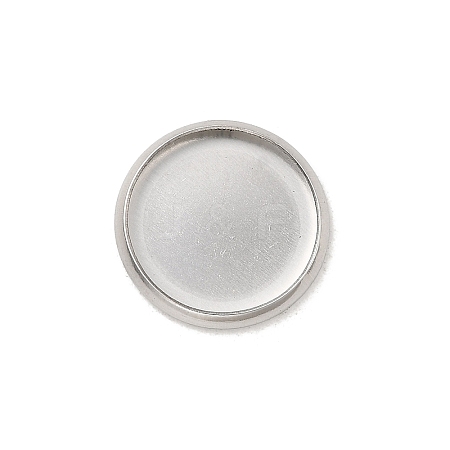 Tarnish Resistant Stainless Steel Plain Edge Bezel Cups STAS-M226-03B-1