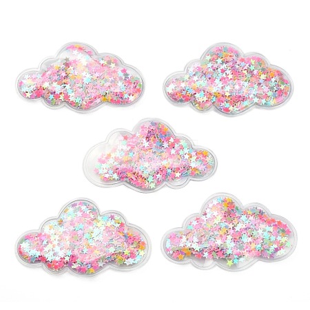 Quicksand Sequin Plastic Cabochons X-OHAR-CJC0002-04B-1