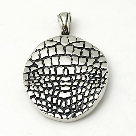 304 Stainless Steel Pendants STAS-C015-42-1