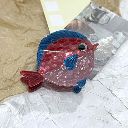 Ocean Theme Acrylic Claw Hair Clips LS-PHAR-P012-B04-1