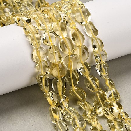 Natural Lemon Quartz(Heated) Beads Strands G-P568-C01-01-1
