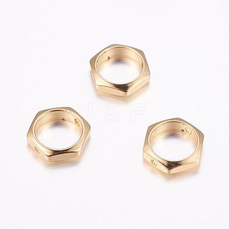 Brass Bead Frames KK-F714-10G-1