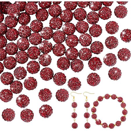 100Pcs Pave Disco Ball Beads FIND-PH0022-11B-1