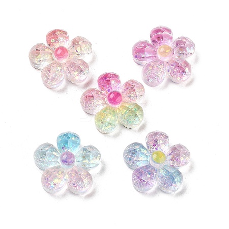 Transparent Resin Decoden Cabochons RESI-M045-03-1